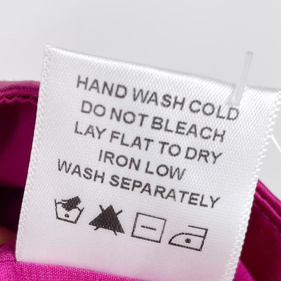 Camila Coelho Polly Top Very Berry Fuchsia Pink Cami Button Front Sz S - Picture 9 of 10